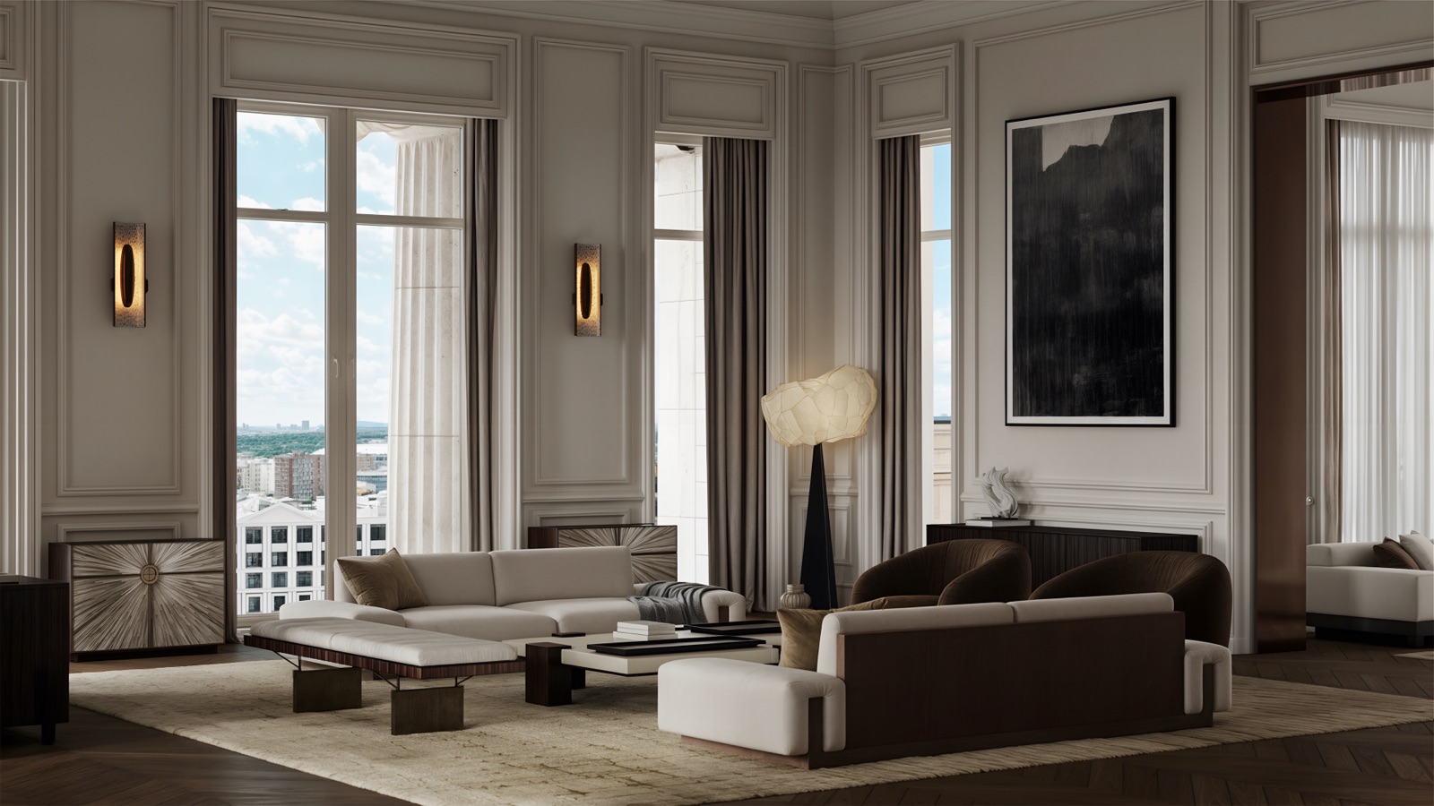 Hamovniki Penthouse — дизайн-проект квартиры в Moscow · khamovniki, Brench Architects