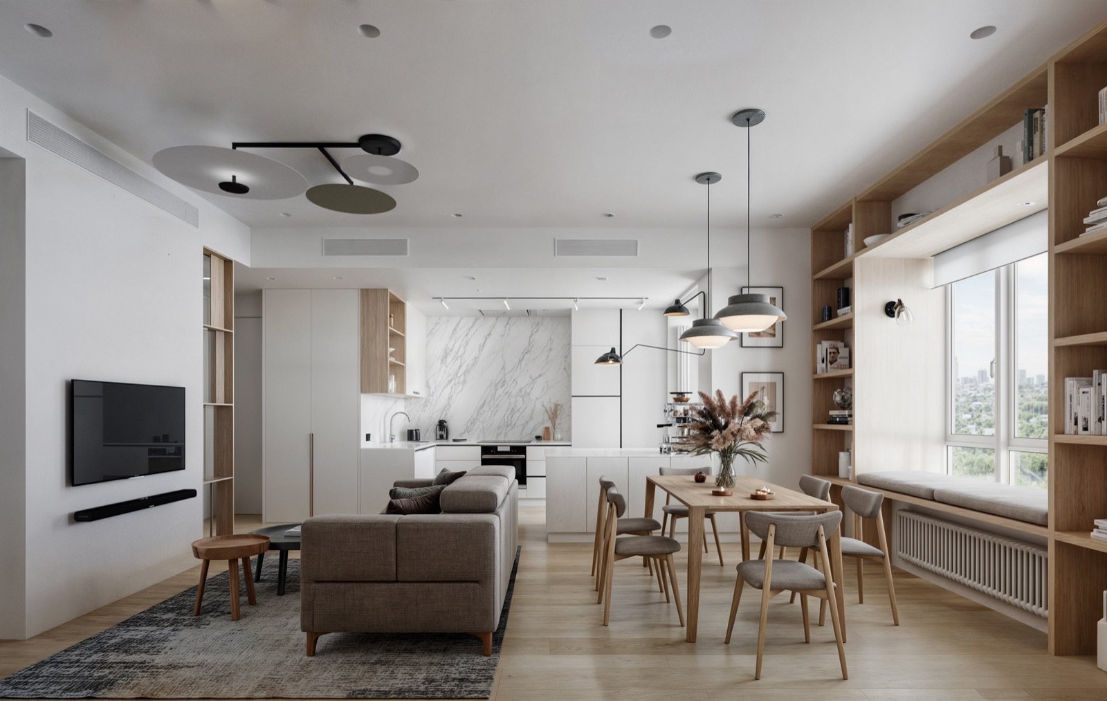 Ivanovskaya — дизайн-проект квартиры в Москве, Brench Architects